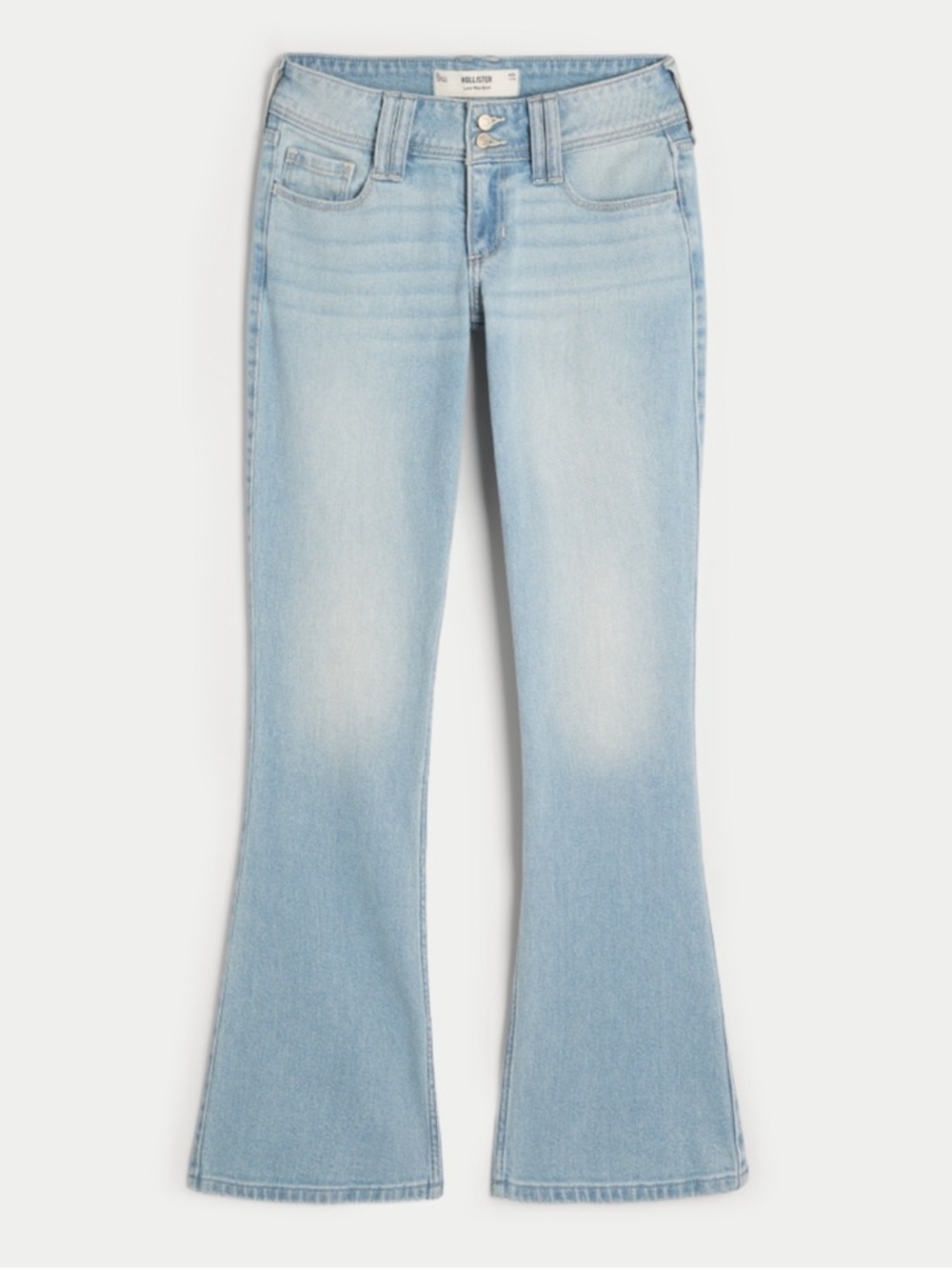 NWT Women’s Hollister Low Rise Light Wash Bootcut Jeans, Size 14 Long